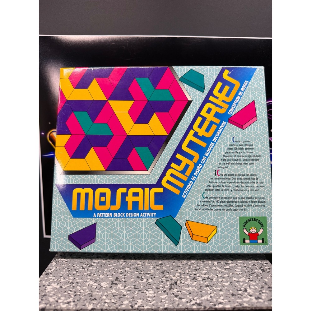 Discovery Toys Mosaic Mysteries 418 Vintage Pattern Block Design Activity Set